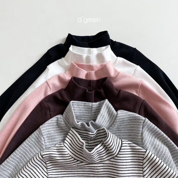 DIGREEN - Korean Children Fashion - #Kfashion4kids - Half Turtleneck Tee - 4