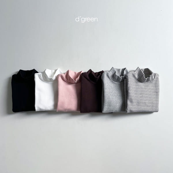 DIGREEN - Korean Children Fashion - #Kfashion4kids - Half Turtleneck Tee - 5