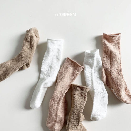 DIGREEN - Korean Children Fashion - #Kfashion4kids - Floral Socks [set of 3] - 2