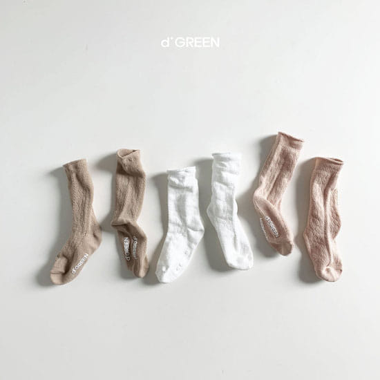 DIGREEN - Korean Children Fashion - #Kfashion4kids - Floral Socks [set of 3] - 5