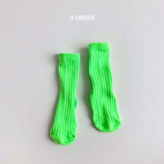 DIGREEN - Korean Children Fashion - #Kfashion4kids - Neon Socks [set of 5] - 4