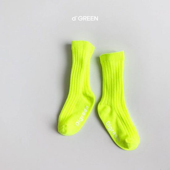 DIGREEN - Korean Children Fashion - #Kfashion4kids - Neon Socks [set of 5] - 5