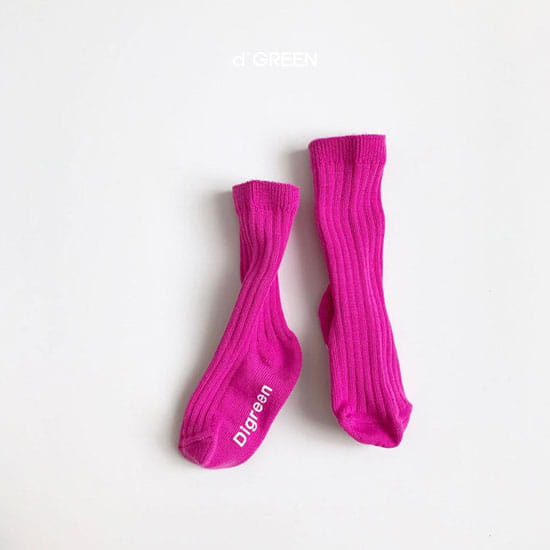 DIGREEN - Korean Children Fashion - #Kfashion4kids - Neon Socks [set of 5] - 6