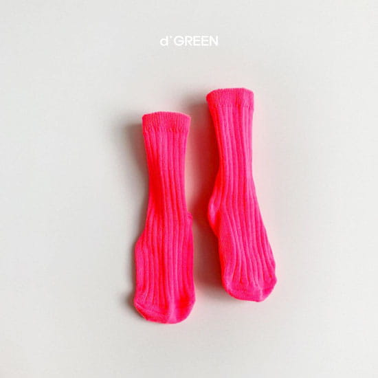DIGREEN - Korean Children Fashion - #Kfashion4kids - Neon Socks [set of 5] - 8