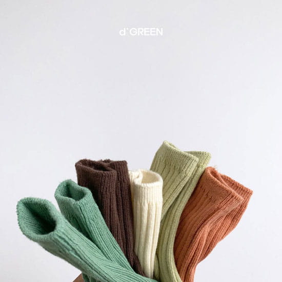 DIGREEN - Korean Children Fashion - #Kfashion4kids - Pistachio Socks [set of 5]