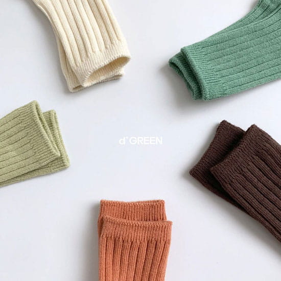 DIGREEN - Korean Children Fashion - #Kfashion4kids - Pistachio Socks [set of 5] - 3