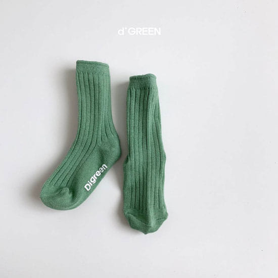 DIGREEN - Korean Children Fashion - #Kfashion4kids - Pistachio Socks [set of 5] - 8