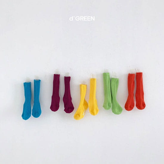 DIGREEN - Korean Children Fashion - #Kfashion4kids - Vivid Socks [set of 5] - 2