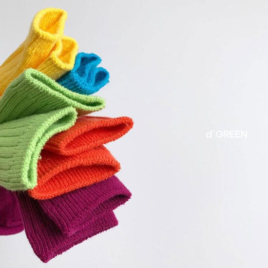 DIGREEN - Korean Children Fashion - #Kfashion4kids - Vivid Socks [set of 5] - 4