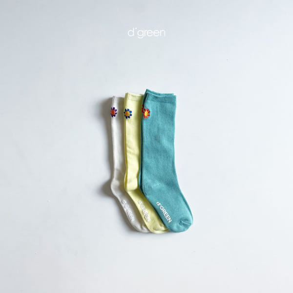 DIGREEN - Korean Children Fashion - #Kfashion4kids - Garden Socks [set of 3] - 5