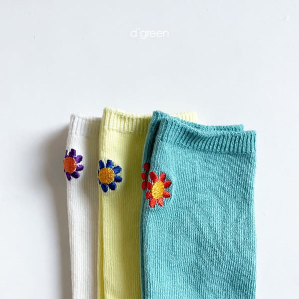 DIGREEN - Korean Children Fashion - #Kfashion4kids - Garden Socks [set of 3] - 7