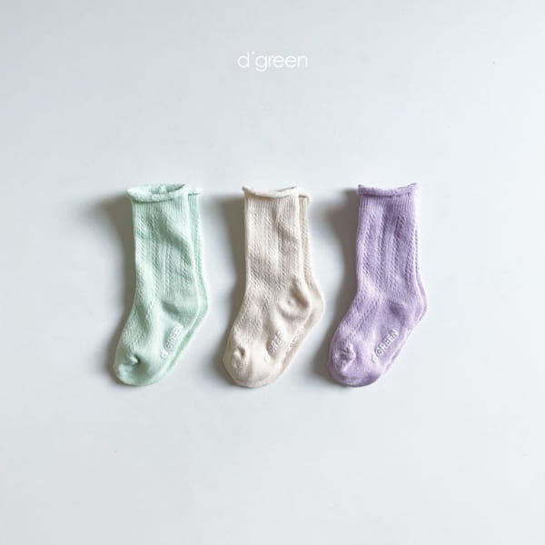 DIGREEN - Korean Children Fashion - #Kfashion4kids - Romy Socks [set of 3] - 5