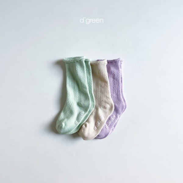 DIGREEN - Korean Children Fashion - #Kfashion4kids - Romy Socks [set of 3] - 6