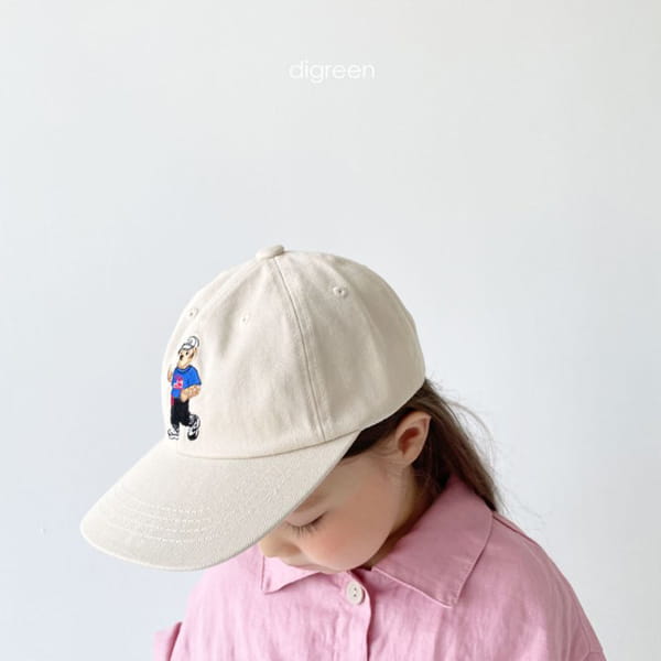 DIGREEN - Korean Children Fashion - #Kfashion4kids - Bear Ball Cap - 3