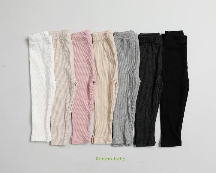 DREAM BABY - Korean Children Fashion - #Kfashion4kids - Rib Leggings