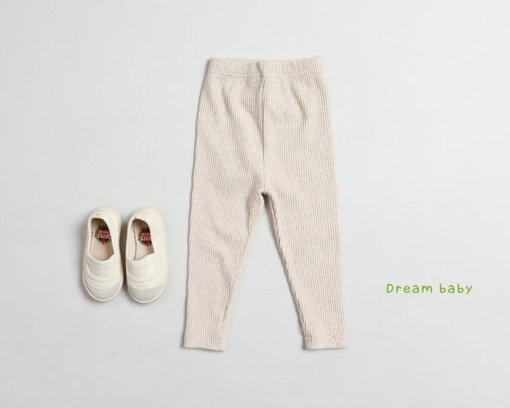 DREAM BABY - Korean Children Fashion - #Kfashion4kids - Rib Leggings - 4
