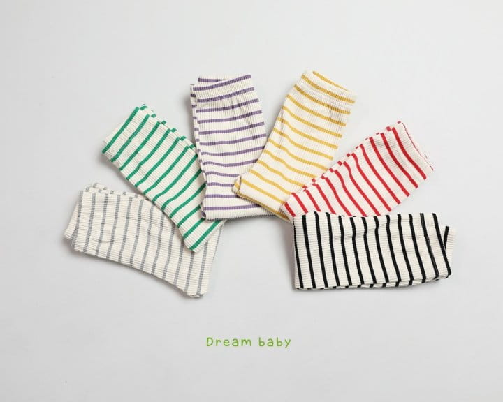 DREAM BABY - Korean Children Fashion - #Kfashion4kids - Stripe Rib Leggings - 3