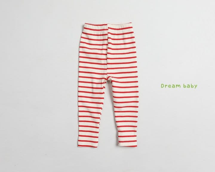 DREAM BABY - Korean Children Fashion - #Kfashion4kids - Stripe Rib Leggings - 5