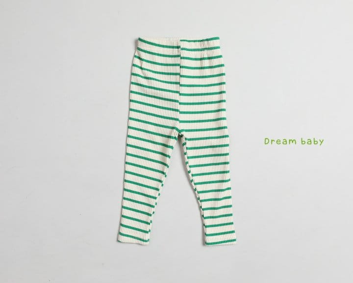 DREAM BABY - Korean Children Fashion - #Kfashion4kids - Stripe Rib Leggings - 7