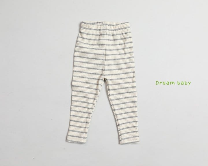 DREAM BABY - Korean Children Fashion - #Kfashion4kids - Stripe Rib Leggings - 8