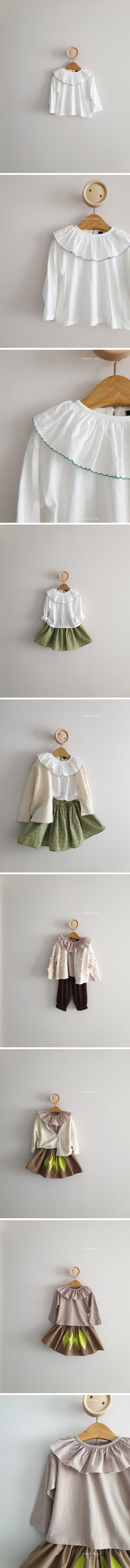 ECLAIR - Korean Children Fashion - #Kfashion4kids - Ruffle Tee