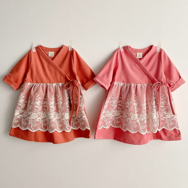 EEPPLE - Korean Children Fashion - #Kfashion4kids - Rose One-piece