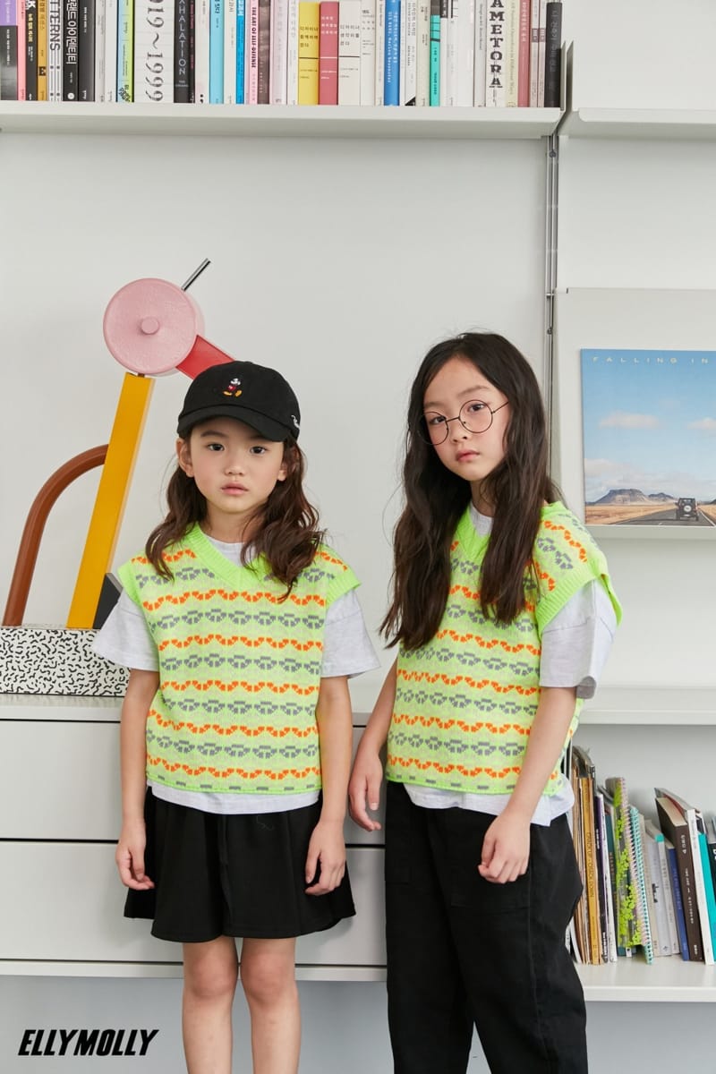ELLYMOLLY - Korean Children Fashion - #Kfashion4kids - Shiny Knit Vest