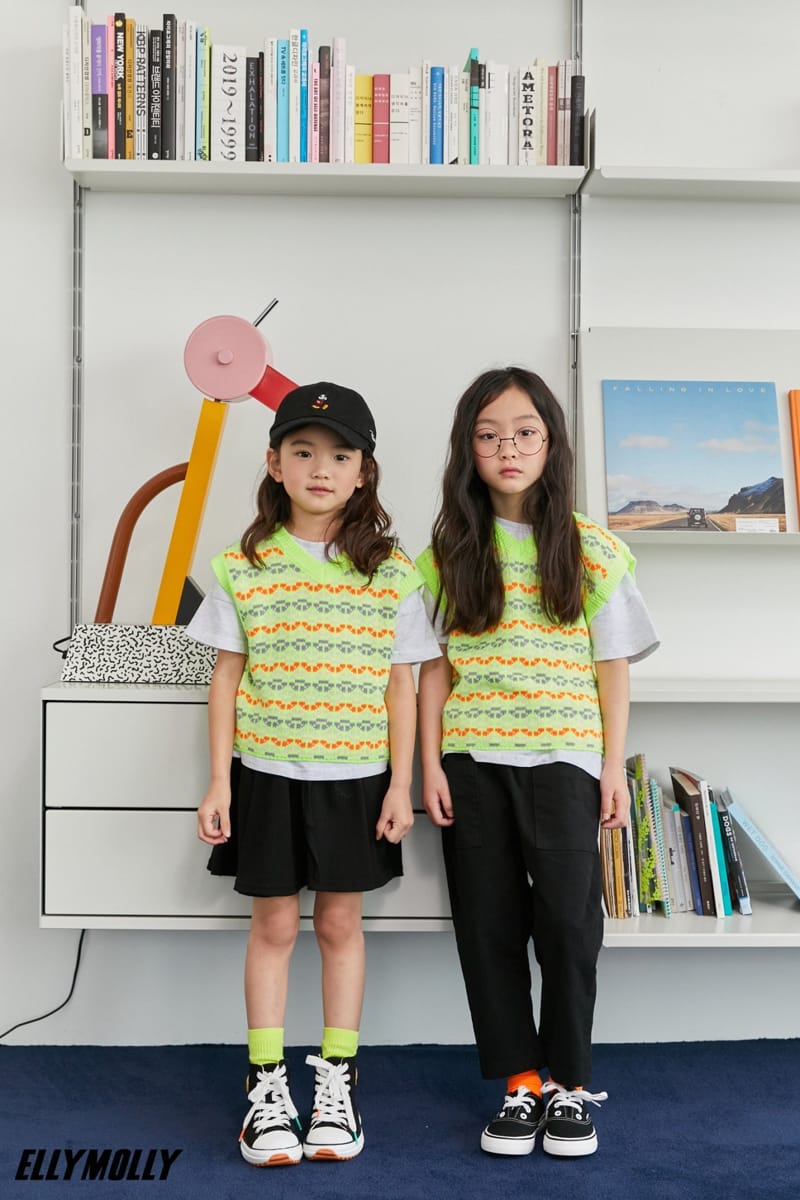 ELLYMOLLY - Korean Children Fashion - #Kfashion4kids - Shiny Knit Vest - 11