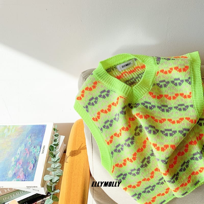 ELLYMOLLY - Korean Children Fashion - #Kfashion4kids - Shiny Knit Vest - 2