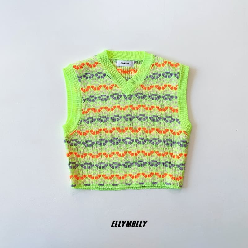 ELLYMOLLY - Korean Children Fashion - #Kfashion4kids - Shiny Knit Vest - 3