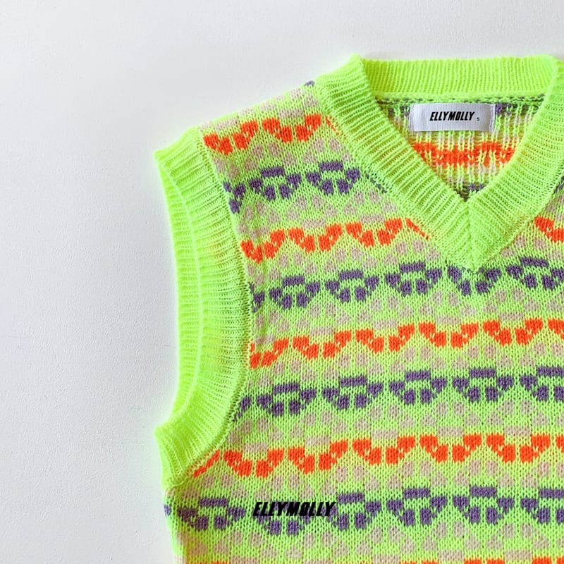 ELLYMOLLY - Korean Children Fashion - #Kfashion4kids - Shiny Knit Vest - 4