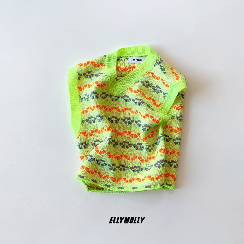 ELLYMOLLY - Korean Children Fashion - #Kfashion4kids - Shiny Knit Vest - 6