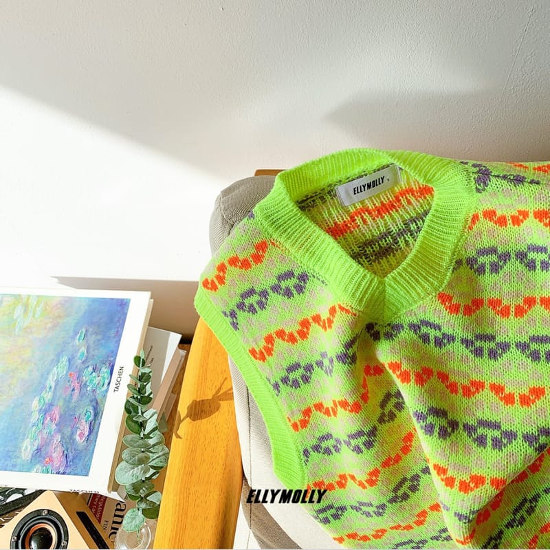 ELLYMOLLY - Korean Children Fashion - #Kfashion4kids - Shiny Knit Vest - 7