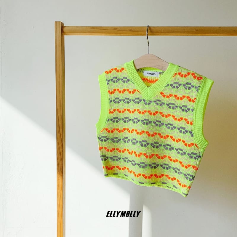 ELLYMOLLY - Korean Children Fashion - #Kfashion4kids - Shiny Knit Vest - 8