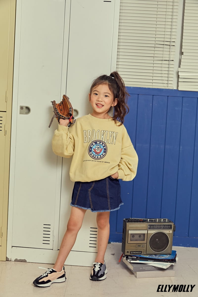 ELLYMOLLY - Korean Children Fashion - #Kfashion4kids - Unbalance Denim Skirt
