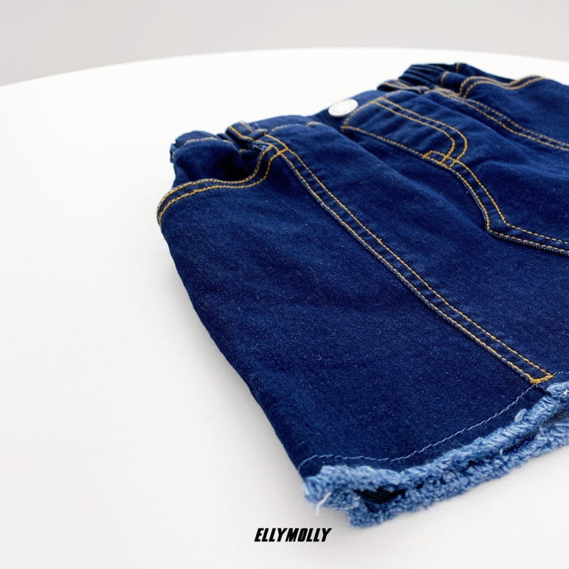 ELLYMOLLY - Korean Children Fashion - #Kfashion4kids - Unbalance Denim Skirt - 7