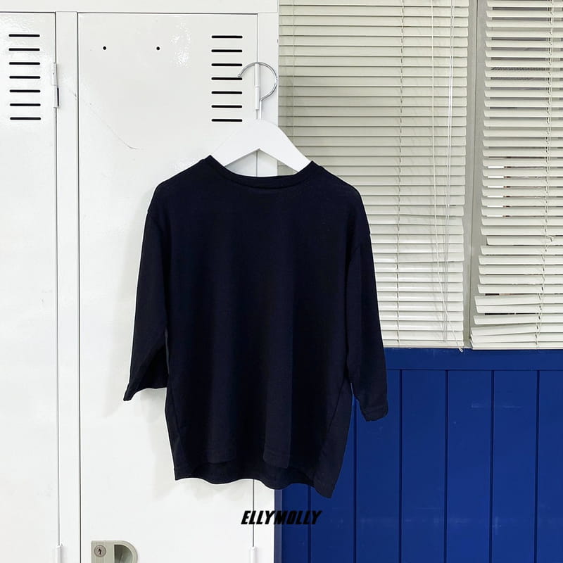 ELLYMOLLY - Korean Children Fashion - #Kfashion4kids - Solid Tensel Long Tee - 6