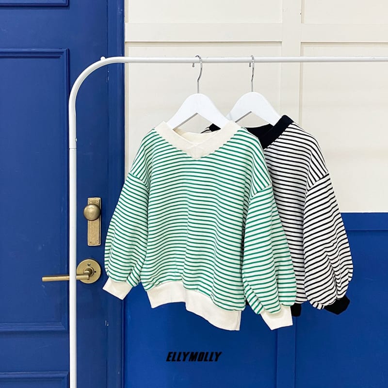 ELLYMOLLY - Korean Children Fashion - #Kfashion4kids - V-neck Sweatshirt - 3