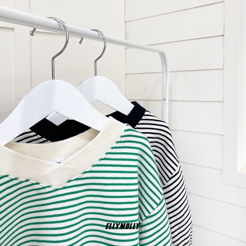 ELLYMOLLY - Korean Children Fashion - #Kfashion4kids - V-neck Sweatshirt - 4