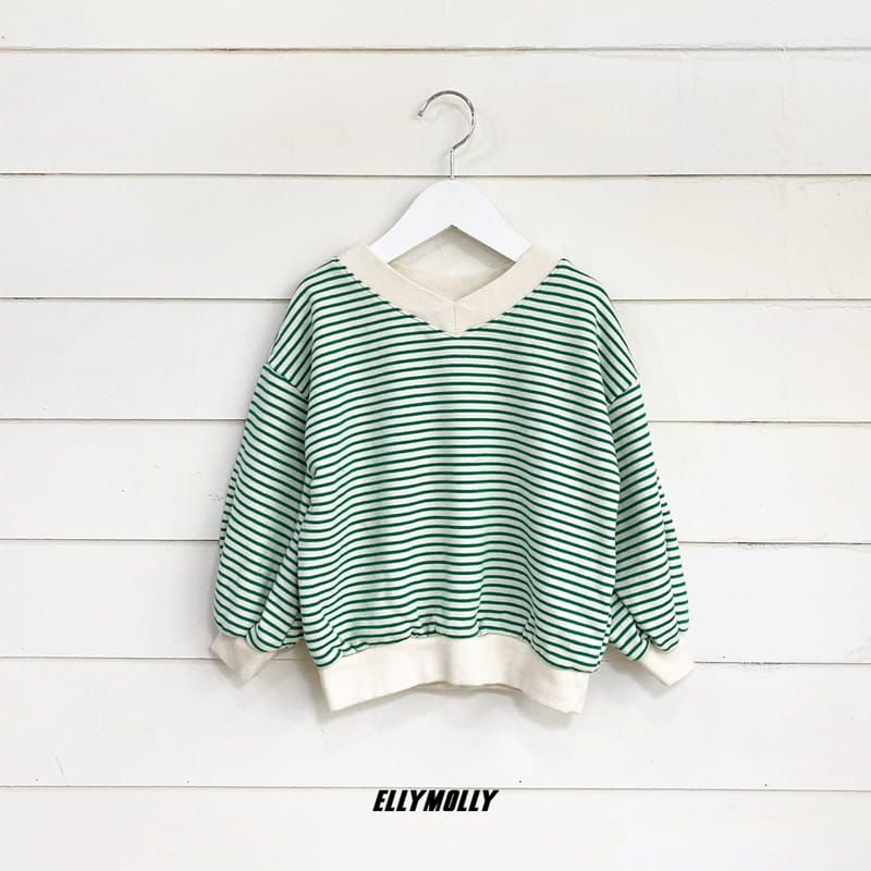 ELLYMOLLY - Korean Children Fashion - #Kfashion4kids - V-neck Sweatshirt - 5