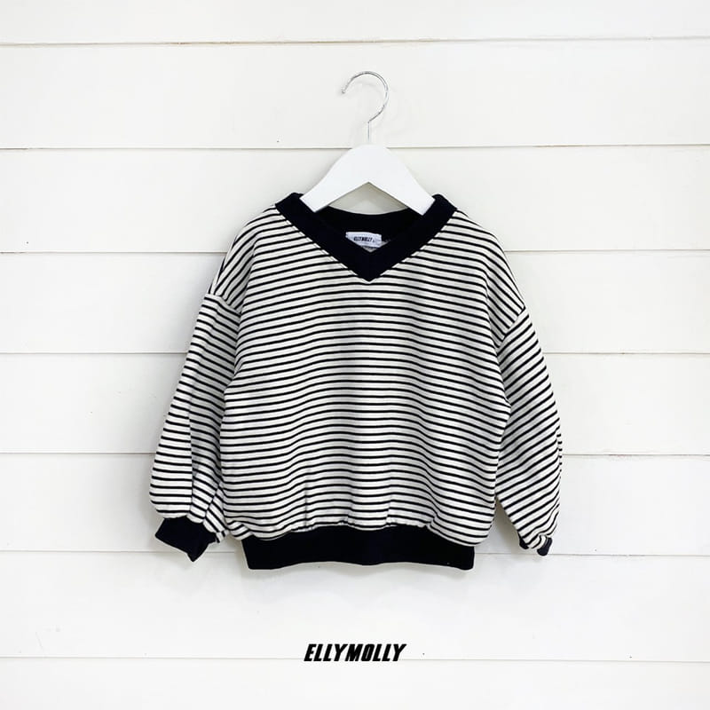 ELLYMOLLY - Korean Children Fashion - #Kfashion4kids - V-neck Sweatshirt - 6