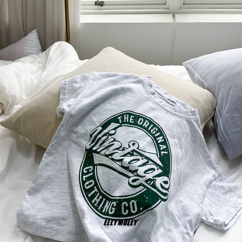 ELLYMOLLY - Korean Children Fashion - #Kfashion4kids - Vintage Short Tee - 2