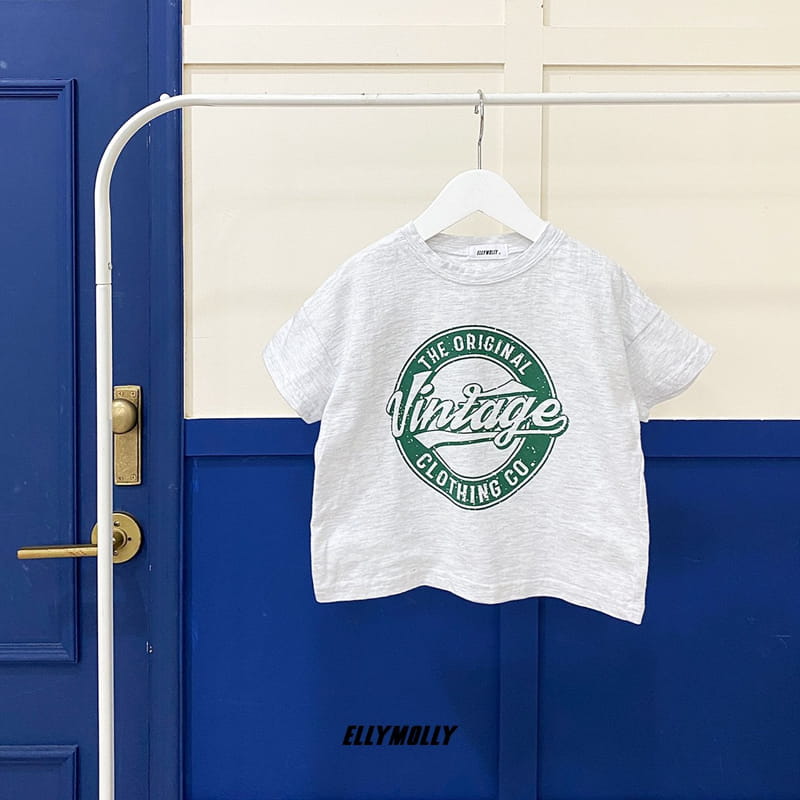 ELLYMOLLY - Korean Children Fashion - #Kfashion4kids - Vintage Short Tee - 3