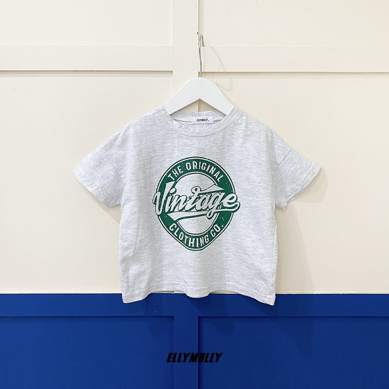 ELLYMOLLY - Korean Children Fashion - #Kfashion4kids - Vintage Short Tee - 4
