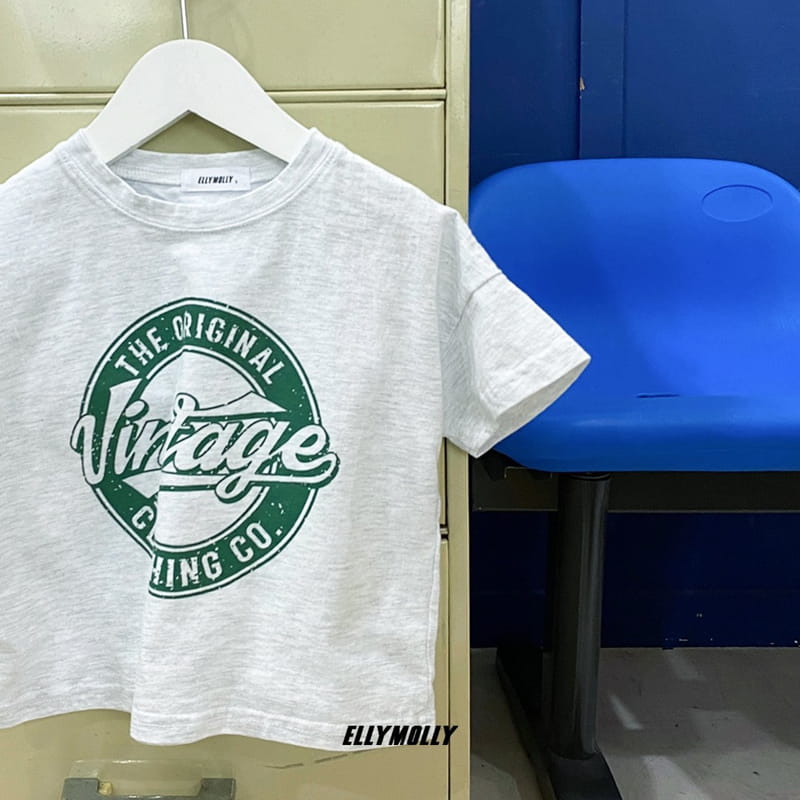 ELLYMOLLY - Korean Children Fashion - #Kfashion4kids - Vintage Short Tee - 8