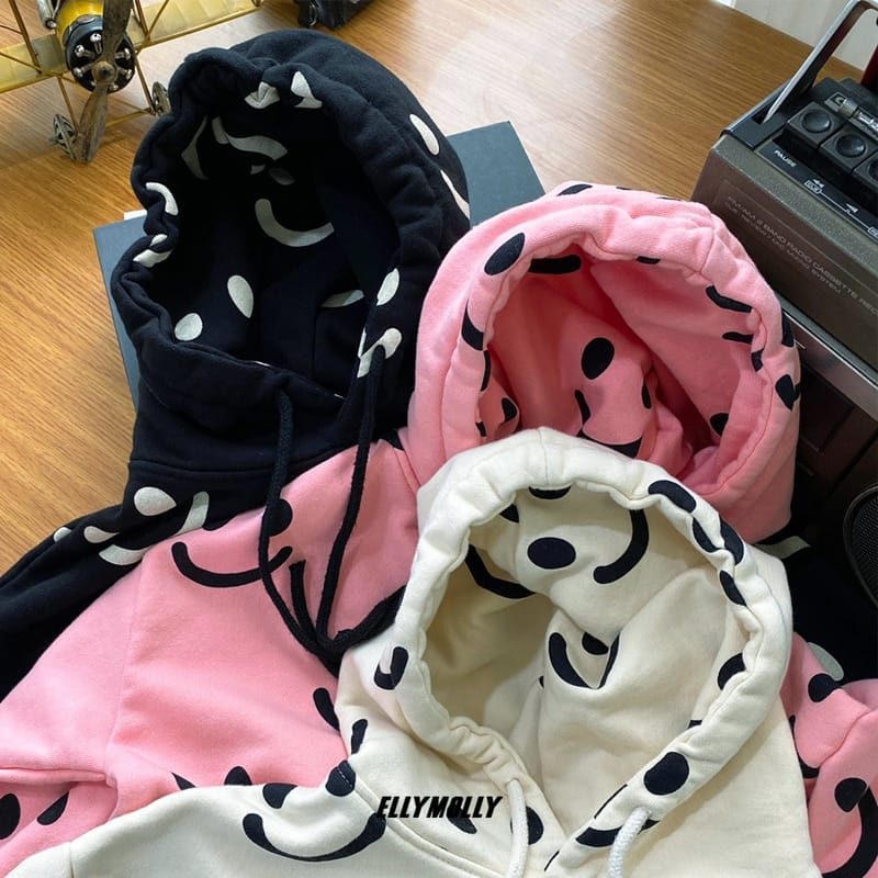 ELLYMOLLY - Korean Children Fashion - #Kfashion4kids - Smile Hood Tee - 2