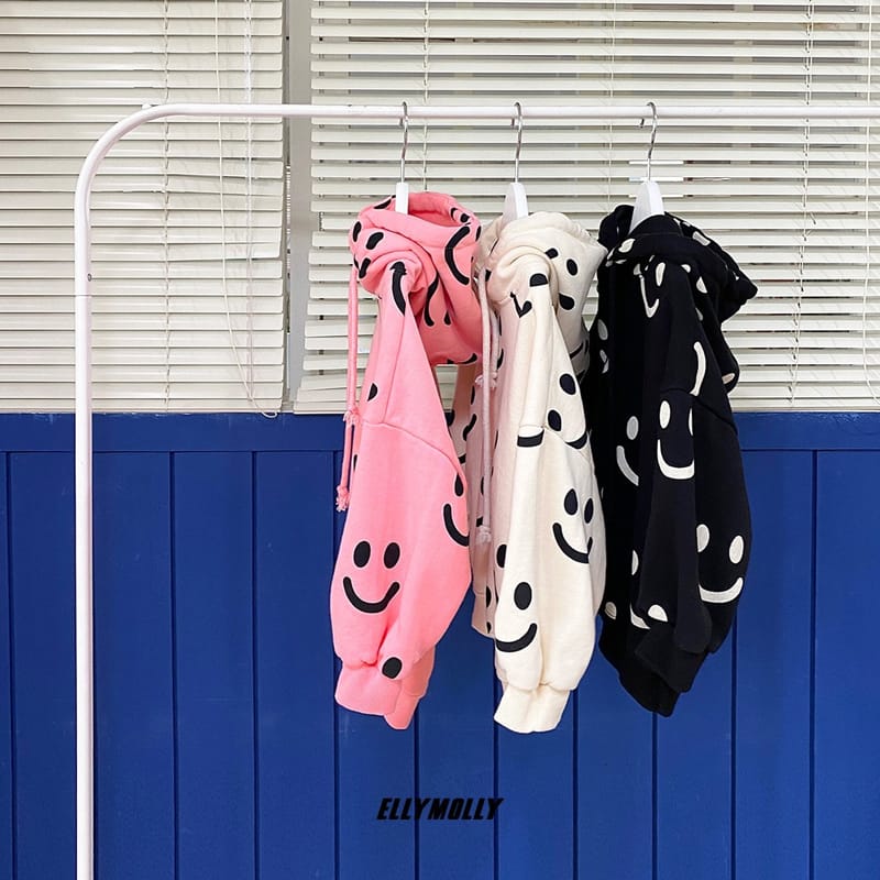 ELLYMOLLY - Korean Children Fashion - #Kfashion4kids - Smile Hood Tee - 3
