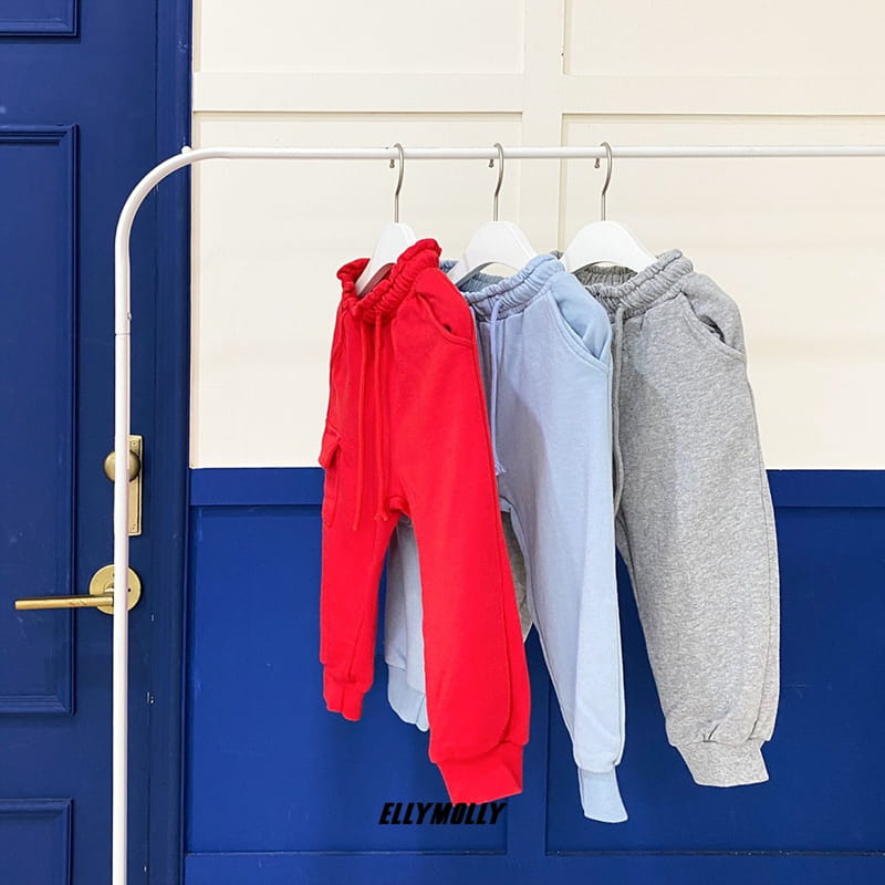ELLYMOLLY - Korean Children Fashion - #Kfashion4kids - Out Pocket Jogger Pants - 3
