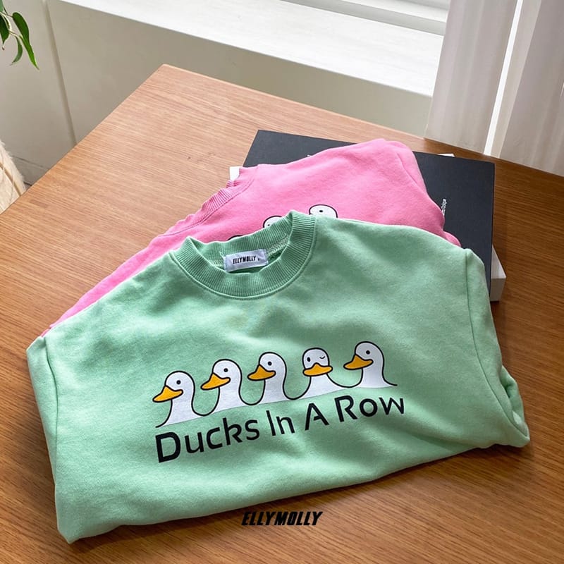 ELLYMOLLY - Korean Children Fashion - #Kfashion4kids - Duck Sweatshirt - 10