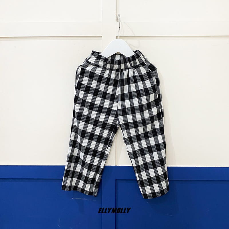ELLYMOLLY - Korean Children Fashion - #Kfashion4kids - Check Pleats Pants - 4